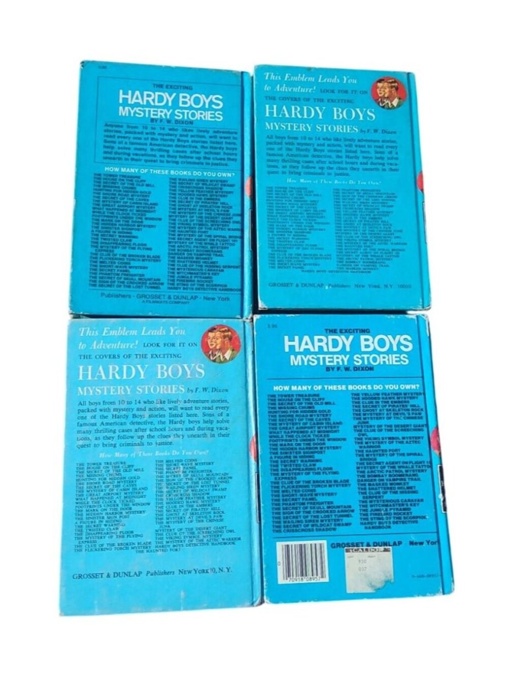 Vintage Hardy Boys Mystery Books Lot Of 4 Titles By Franklin W. Dixon Grosset & - Picture 2 of 6